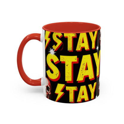 Wild Skull Coffee Mug — Bold Retro "Wild" Design, 11/15oz Accent Ceramic