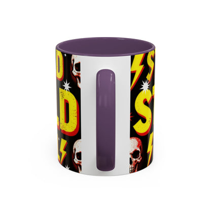 Wild Skull Coffee Mug — Bold Retro "Wild" Design, 11/15oz Accent Ceramic