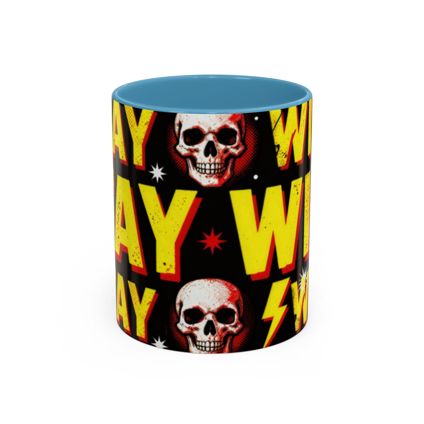 Wild Skull Coffee Mug — Bold Retro "Wild" Design, 11/15oz Accent Ceramic