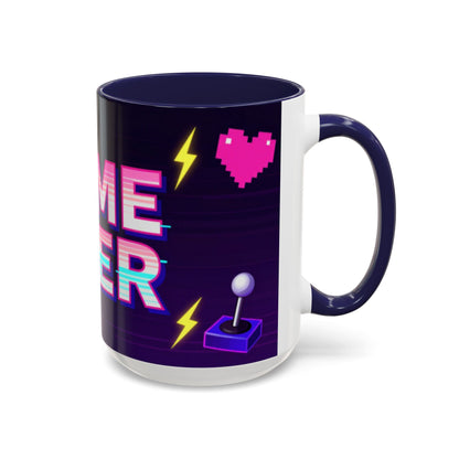 Game Over Coffee Mug — Retro Pixel Arcade Accent Mug (11/15oz)
