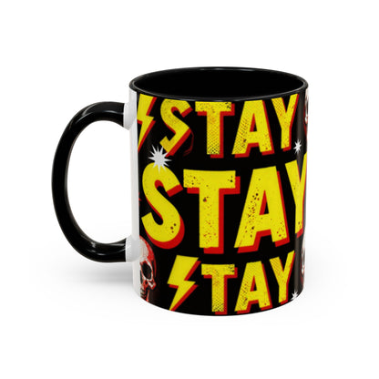 Wild Skull Coffee Mug — Bold Retro "Wild" Design, 11/15oz Accent Ceramic