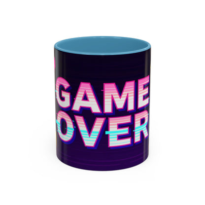 Game Over Coffee Mug — Retro Pixel Arcade Accent Mug (11/15oz)