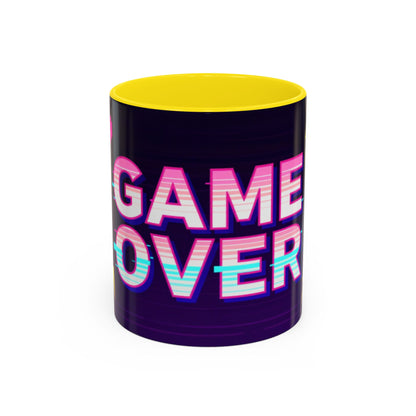Game Over Coffee Mug — Retro Pixel Arcade Accent Mug (11/15oz)