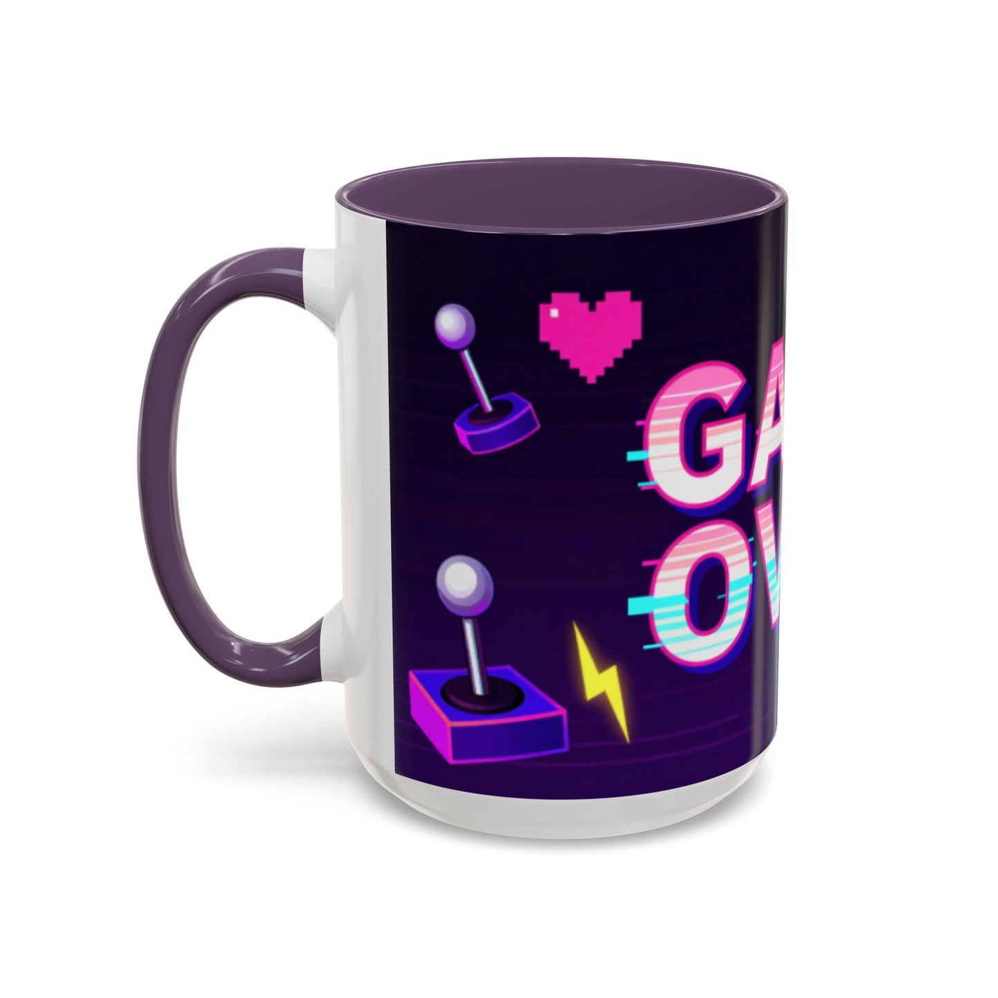 Game Over Coffee Mug — Retro Pixel Arcade Accent Mug (11/15oz)
