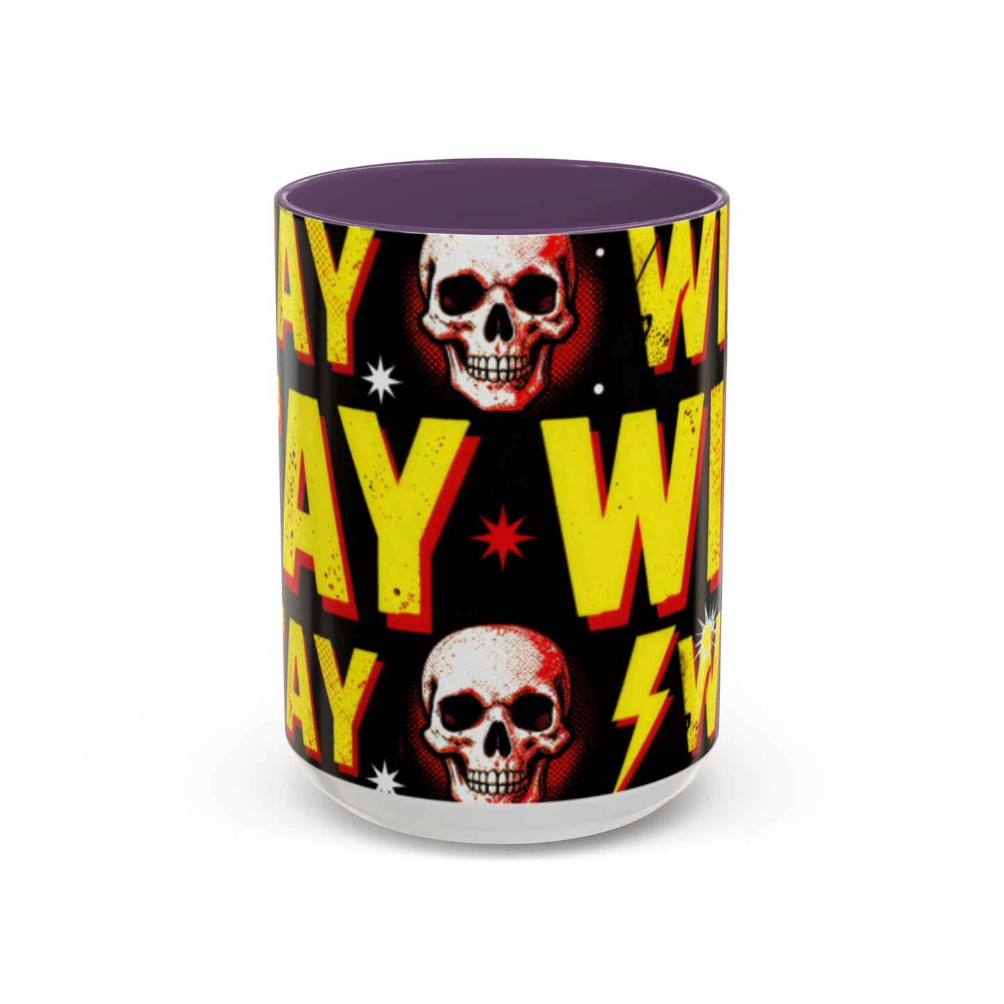 Wild Skull Coffee Mug — Bold Retro "Wild" Design, 11/15oz Accent Ceramic