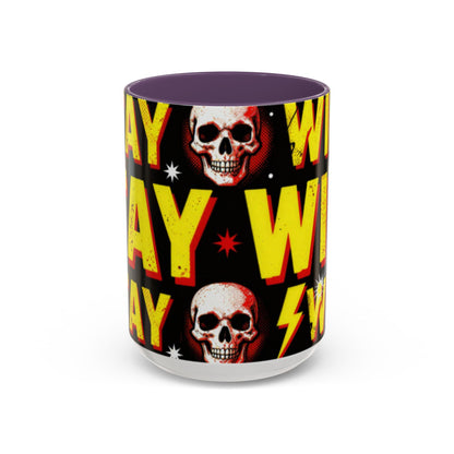 Wild Skull Coffee Mug — Bold Retro "Wild" Design, 11/15oz Accent Ceramic