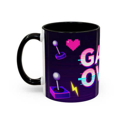 Game Over Coffee Mug — Retro Pixel Arcade Accent Mug (11/15oz)