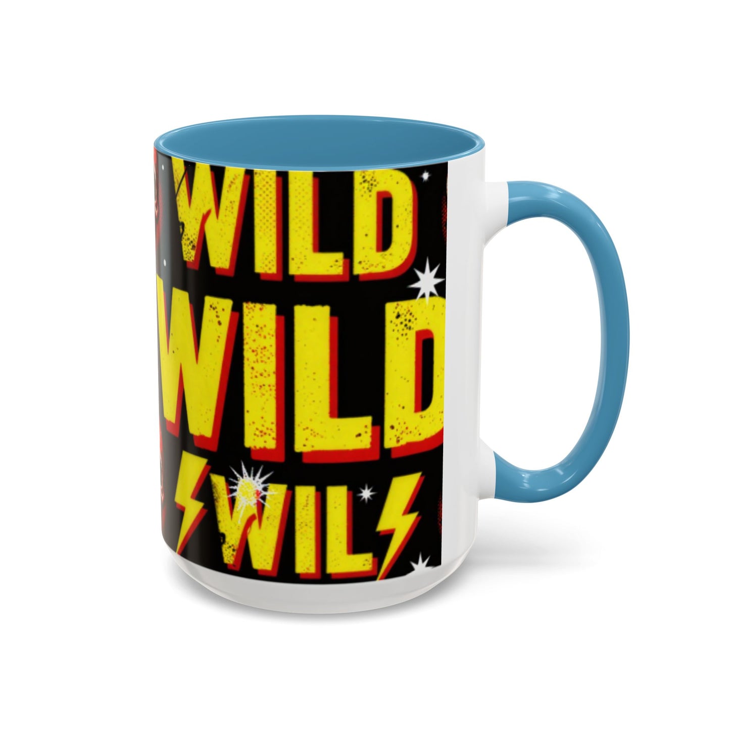 Wild Skull Coffee Mug — Bold Retro "Wild" Design, 11/15oz Accent Ceramic