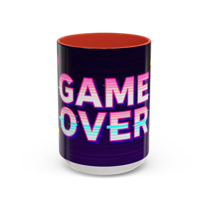 Game Over Coffee Mug — Retro Pixel Arcade Accent Mug (11/15oz)