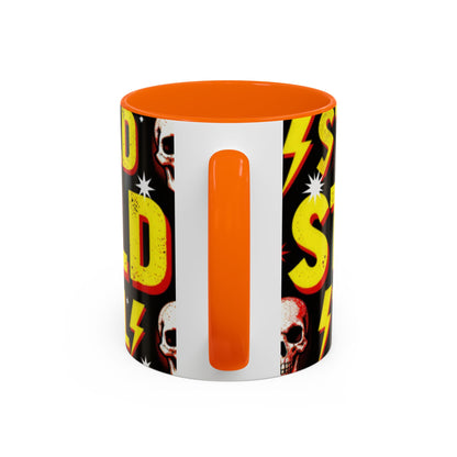 Wild Skull Coffee Mug — Bold Retro "Wild" Design, 11/15oz Accent Ceramic
