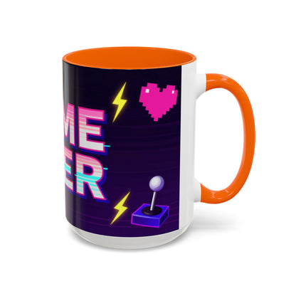 Game Over Coffee Mug — Retro Pixel Arcade Accent Mug (11/15oz)