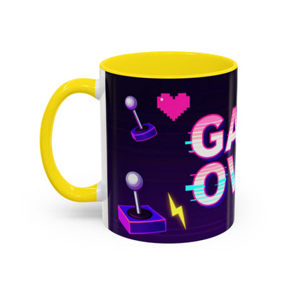 Game Over Coffee Mug — Retro Pixel Arcade Accent Mug (11/15oz)