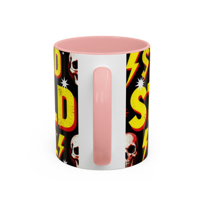 Wild Skull Coffee Mug — Bold Retro "Wild" Design, 11/15oz Accent Ceramic
