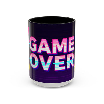 Game Over Coffee Mug — Retro Pixel Arcade Accent Mug (11/15oz)