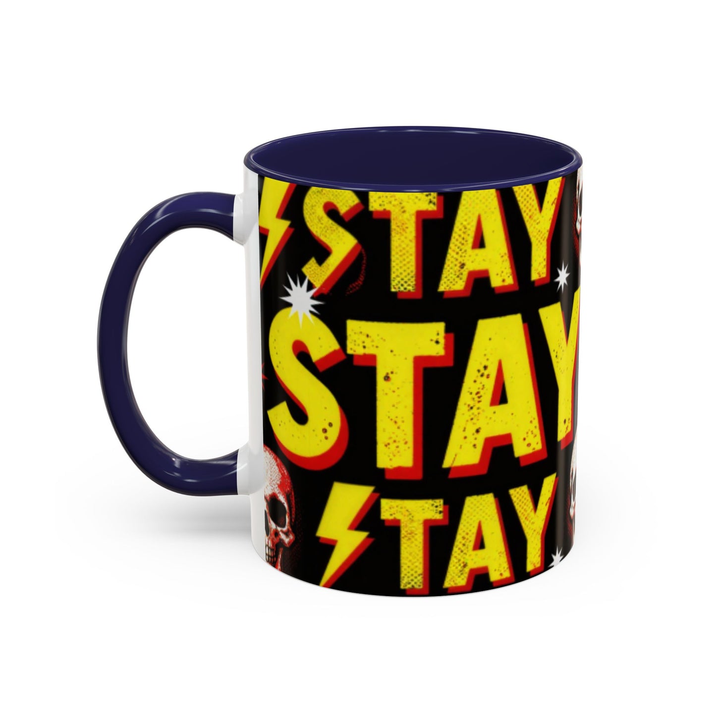 Wild Skull Coffee Mug — Bold Retro "Wild" Design, 11/15oz Accent Ceramic