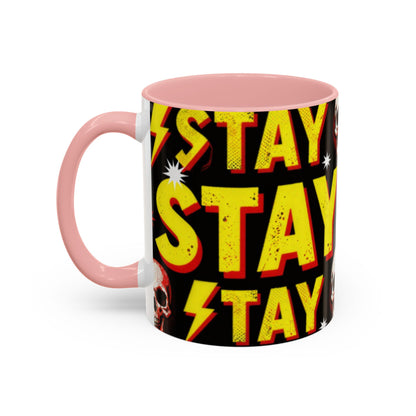 Wild Skull Coffee Mug — Bold Retro "Wild" Design, 11/15oz Accent Ceramic