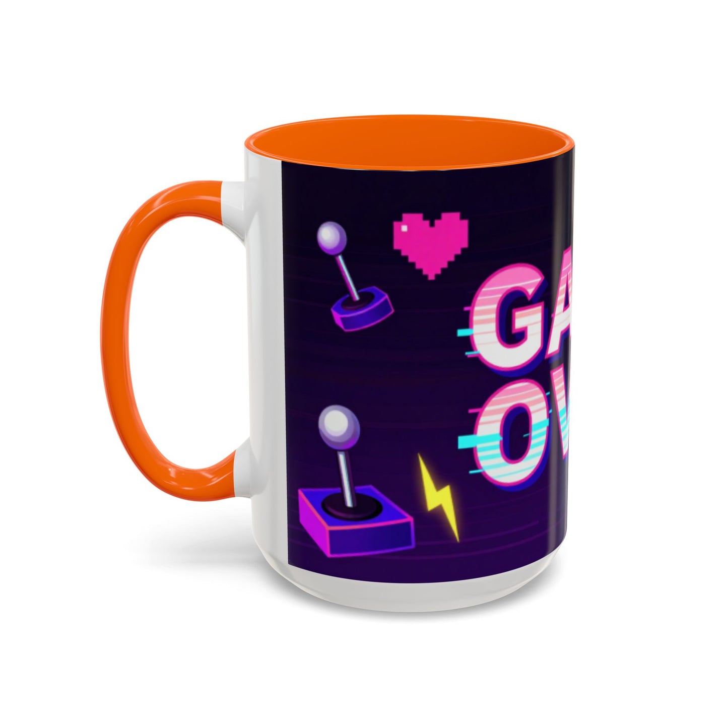 Game Over Coffee Mug — Retro Pixel Arcade Accent Mug (11/15oz)