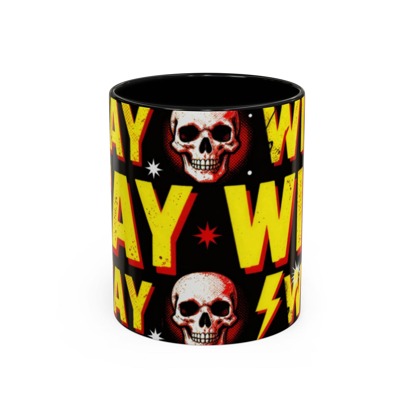 Wild Skull Coffee Mug — Bold Retro "Wild" Design, 11/15oz Accent Ceramic
