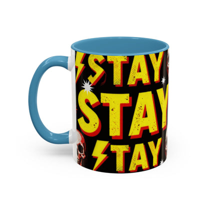 Wild Skull Coffee Mug — Bold Retro "Wild" Design, 11/15oz Accent Ceramic