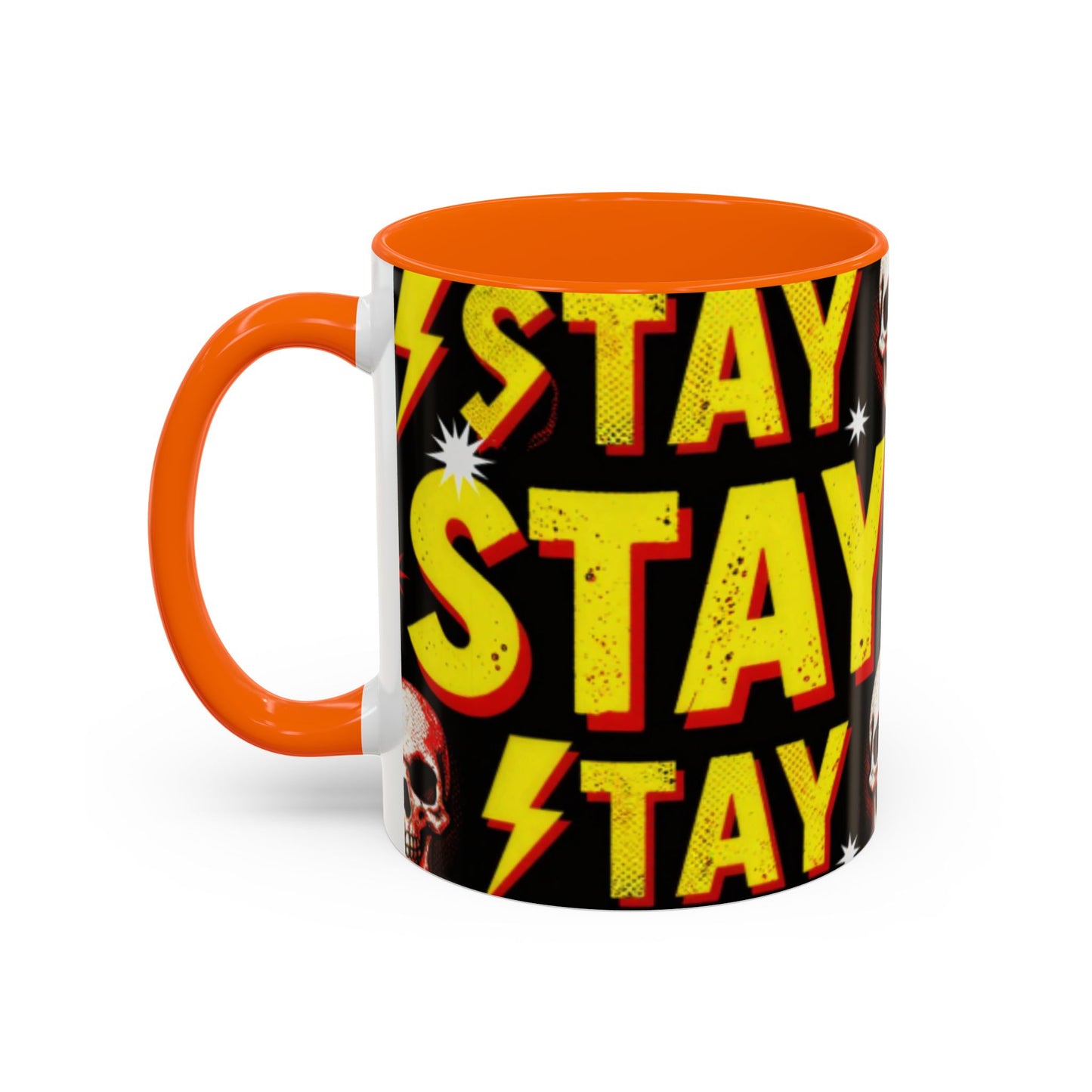 Wild Skull Coffee Mug — Bold Retro "Wild" Design, 11/15oz Accent Ceramic