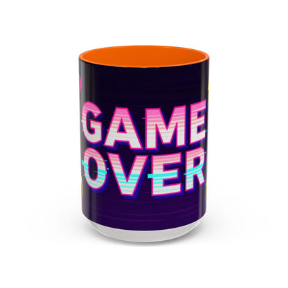 Game Over Coffee Mug — Retro Pixel Arcade Accent Mug (11/15oz)