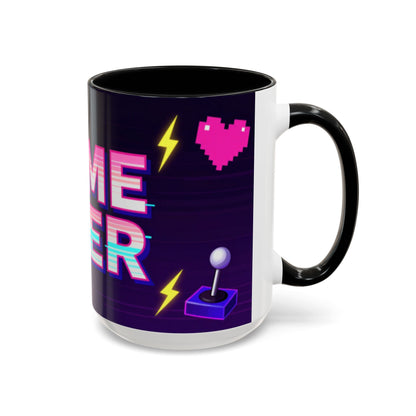 Game Over Coffee Mug — Retro Pixel Arcade Accent Mug (11/15oz)