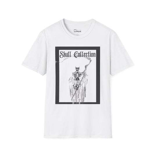 Skull Collection Graphic T-Shirt — Gothic Skeleton Illustration Tee