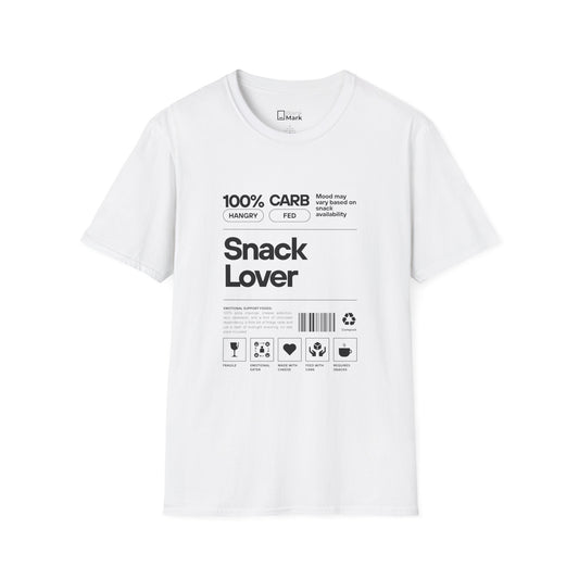 Snack Lover T‑Shirt — 100% Carb Graphic Tee
