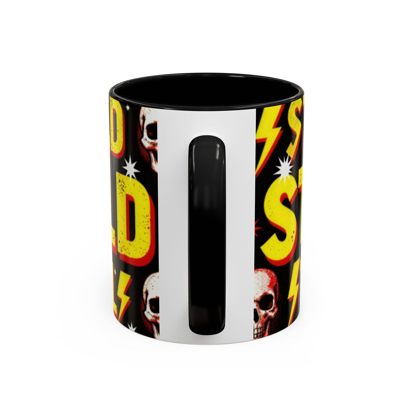 Wild Skull Coffee Mug — Bold Retro "Wild" Design, 11/15oz Accent Ceramic