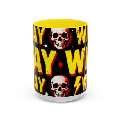 Wild Skull Coffee Mug — Bold Retro "Wild" Design, 11/15oz Accent Ceramic