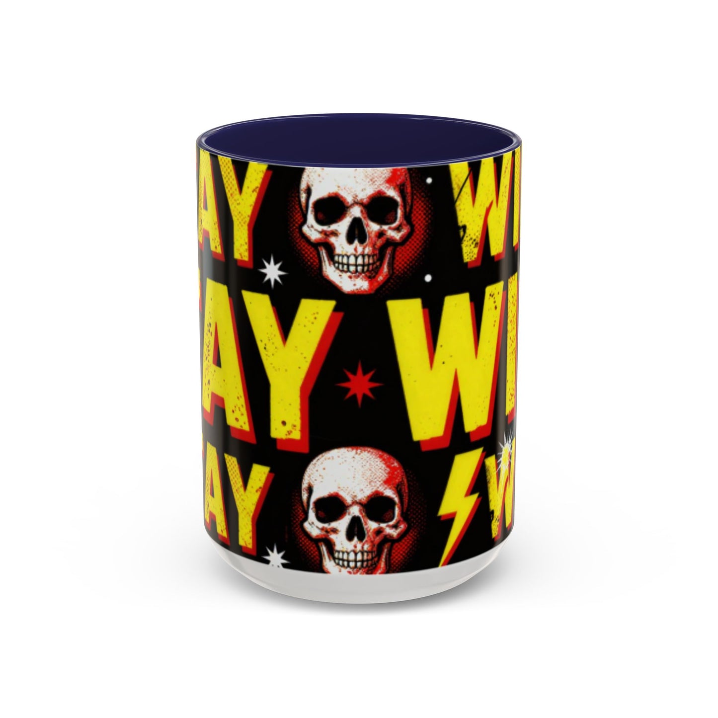 Wild Skull Coffee Mug — Bold Retro "Wild" Design, 11/15oz Accent Ceramic