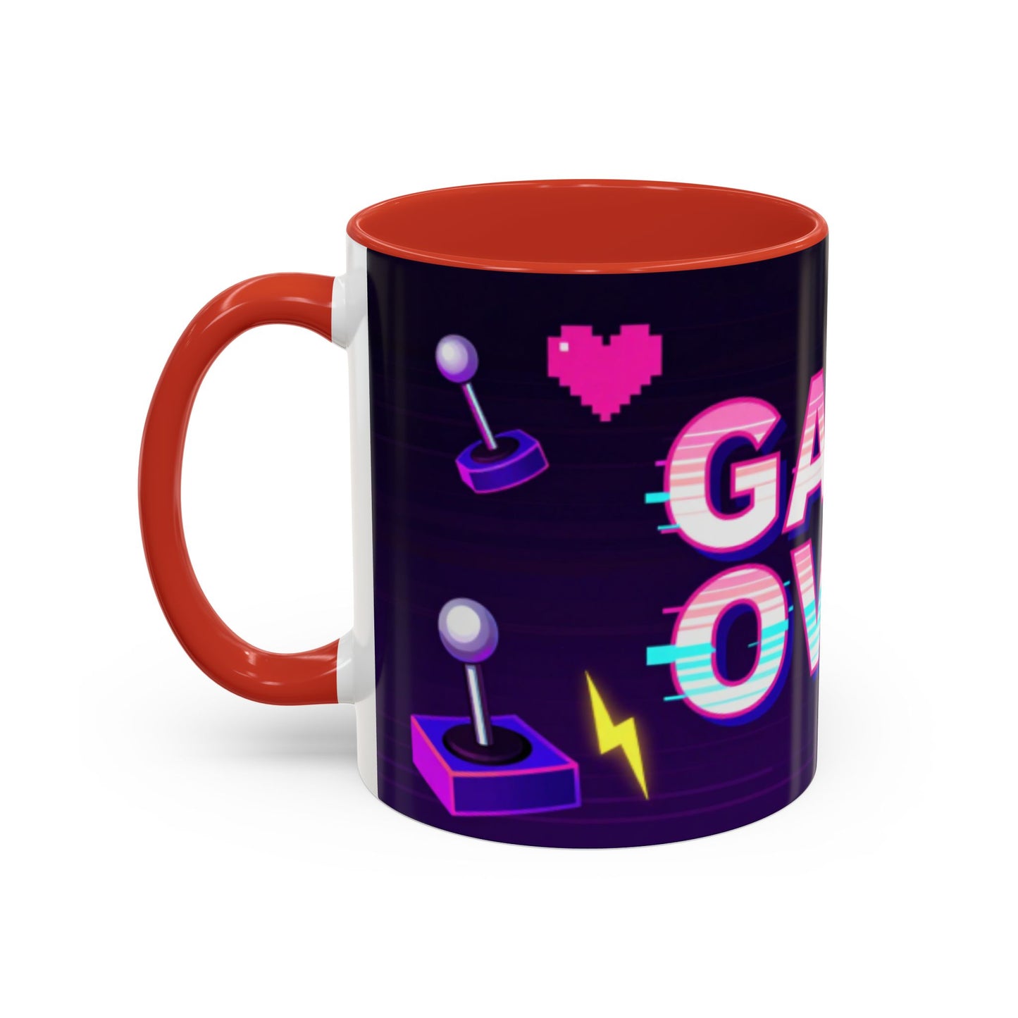 Game Over Coffee Mug — Retro Pixel Arcade Accent Mug (11/15oz)