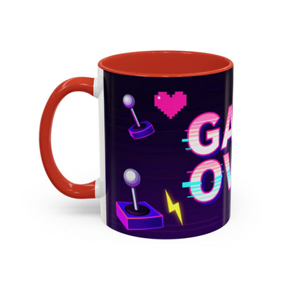 Game Over Coffee Mug — Retro Pixel Arcade Accent Mug (11/15oz)