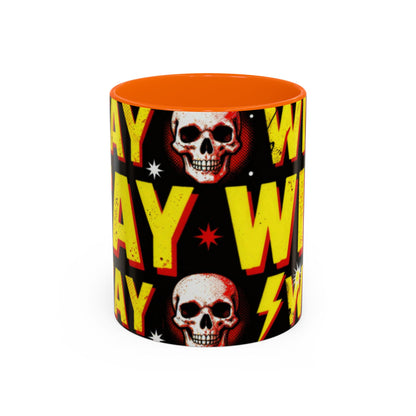 Wild Skull Coffee Mug — Bold Retro "Wild" Design, 11/15oz Accent Ceramic