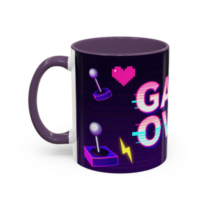 Game Over Coffee Mug — Retro Pixel Arcade Accent Mug (11/15oz)