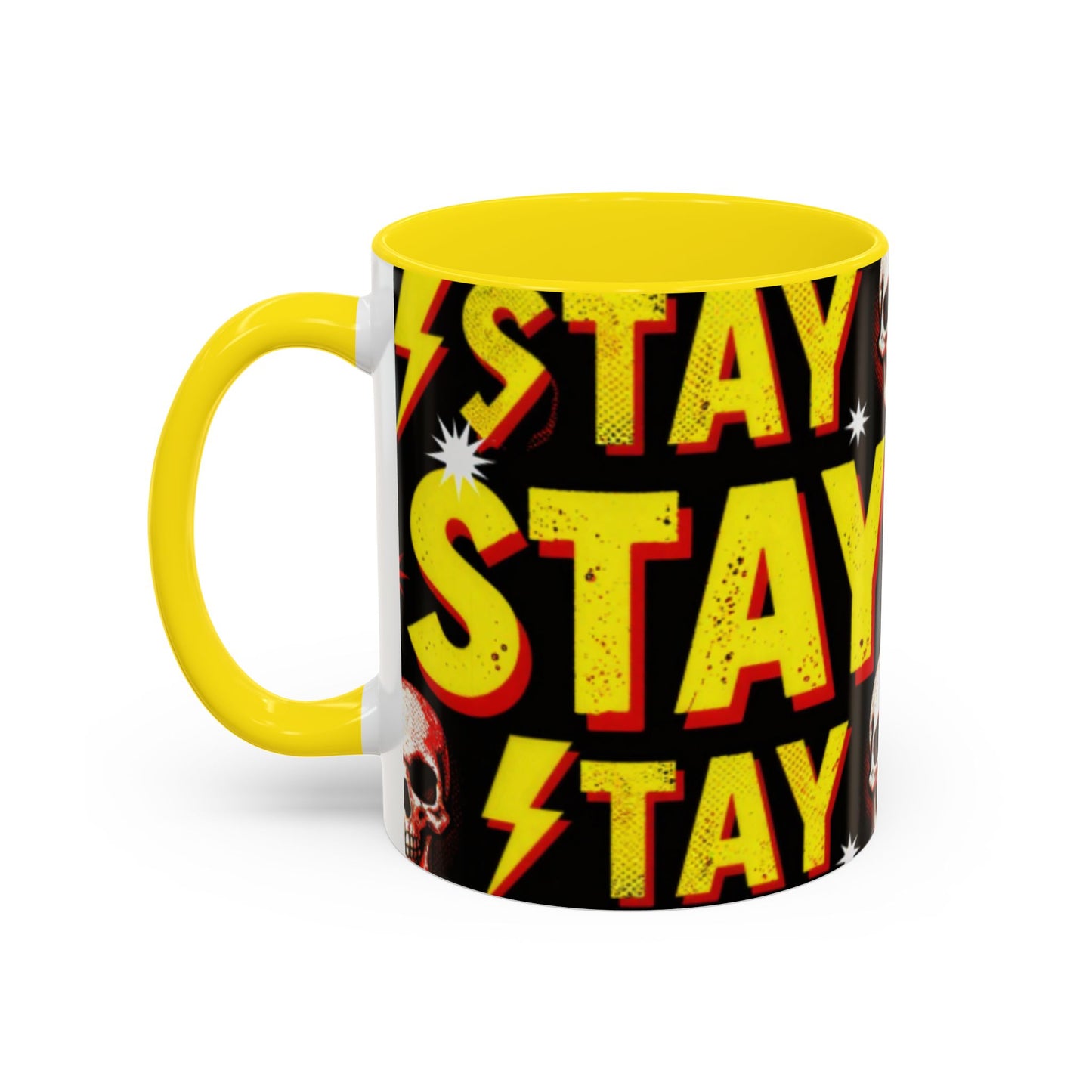 Wild Skull Coffee Mug — Bold Retro "Wild" Design, 11/15oz Accent Ceramic