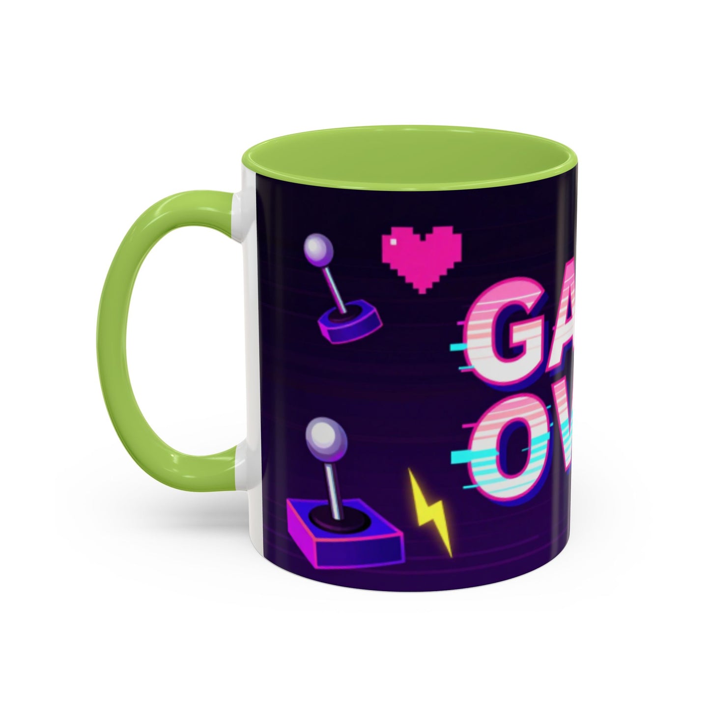 Game Over Coffee Mug — Retro Pixel Arcade Accent Mug (11/15oz)