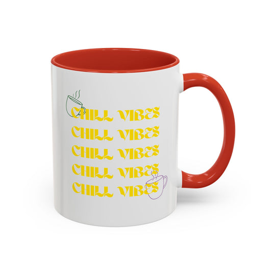 Chill Vibes Accent Coffee Mug — 11/15oz