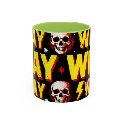 Wild Skull Coffee Mug — Bold Retro "Wild" Design, 11/15oz Accent Ceramic