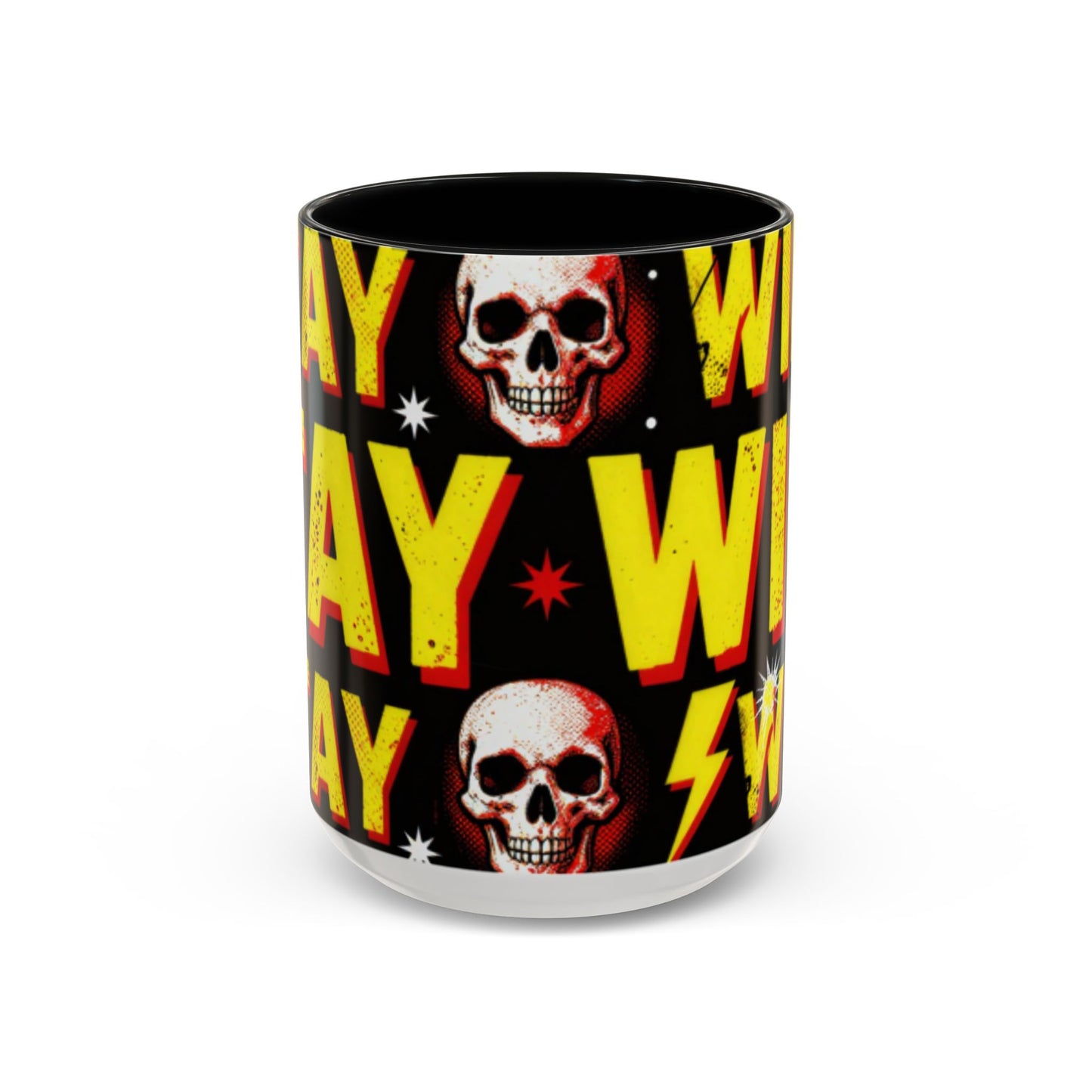 Wild Skull Coffee Mug — Bold Retro "Wild" Design, 11/15oz Accent Ceramic