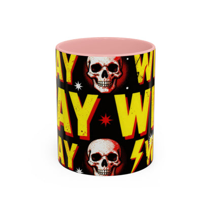 Wild Skull Coffee Mug — Bold Retro "Wild" Design, 11/15oz Accent Ceramic