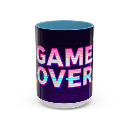 Game Over Coffee Mug — Retro Pixel Arcade Accent Mug (11/15oz)