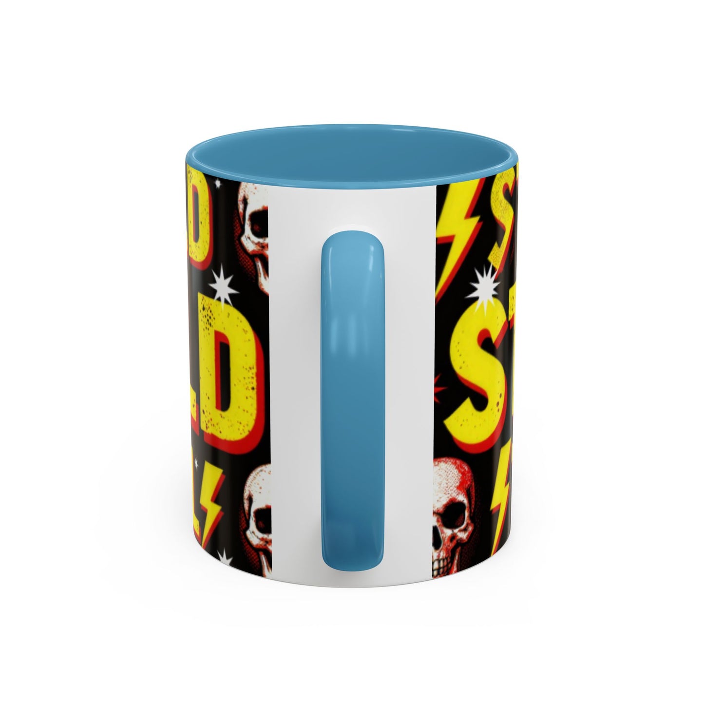 Wild Skull Coffee Mug — Bold Retro "Wild" Design, 11/15oz Accent Ceramic