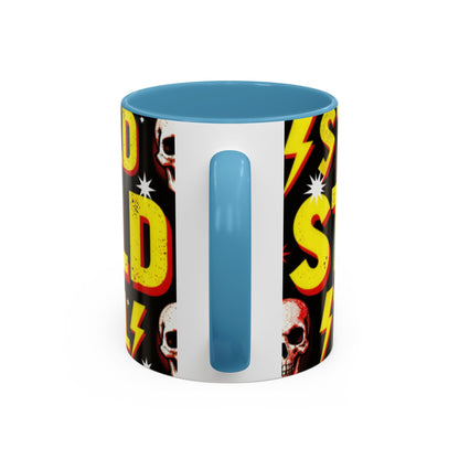 Wild Skull Coffee Mug — Bold Retro "Wild" Design, 11/15oz Accent Ceramic