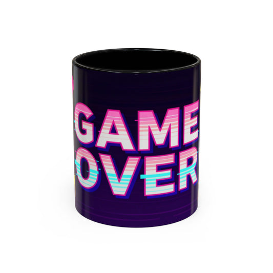 Game Over Coffee Mug — Retro Pixel Arcade Accent Mug (11/15oz)