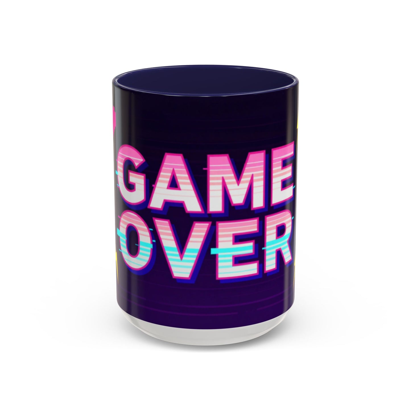 Game Over Coffee Mug — Retro Pixel Arcade Accent Mug (11/15oz)