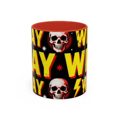 Wild Skull Coffee Mug — Bold Retro "Wild" Design, 11/15oz Accent Ceramic
