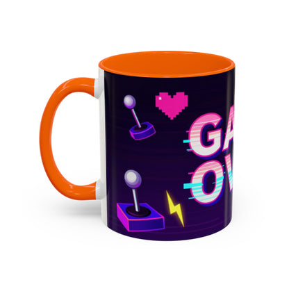 Game Over Coffee Mug — Retro Pixel Arcade Accent Mug (11/15oz)