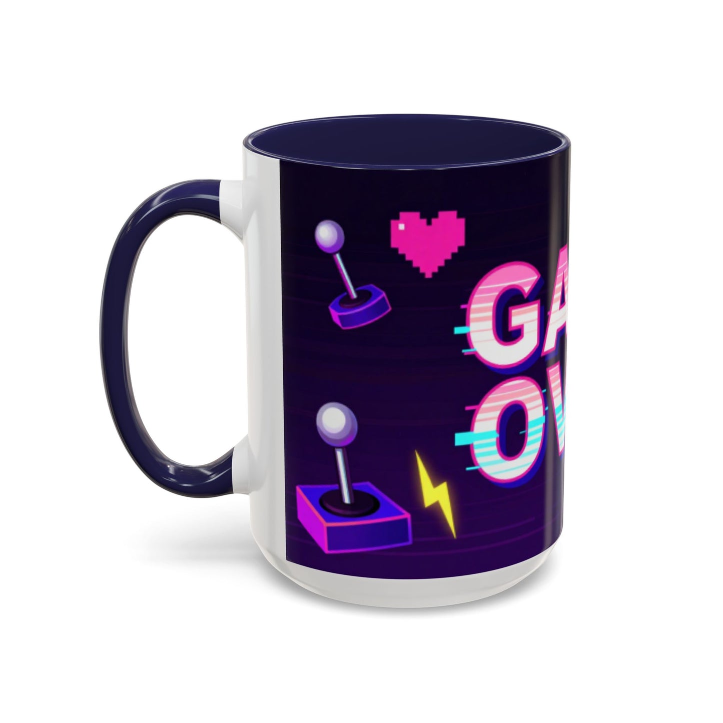 Game Over Coffee Mug — Retro Pixel Arcade Accent Mug (11/15oz)