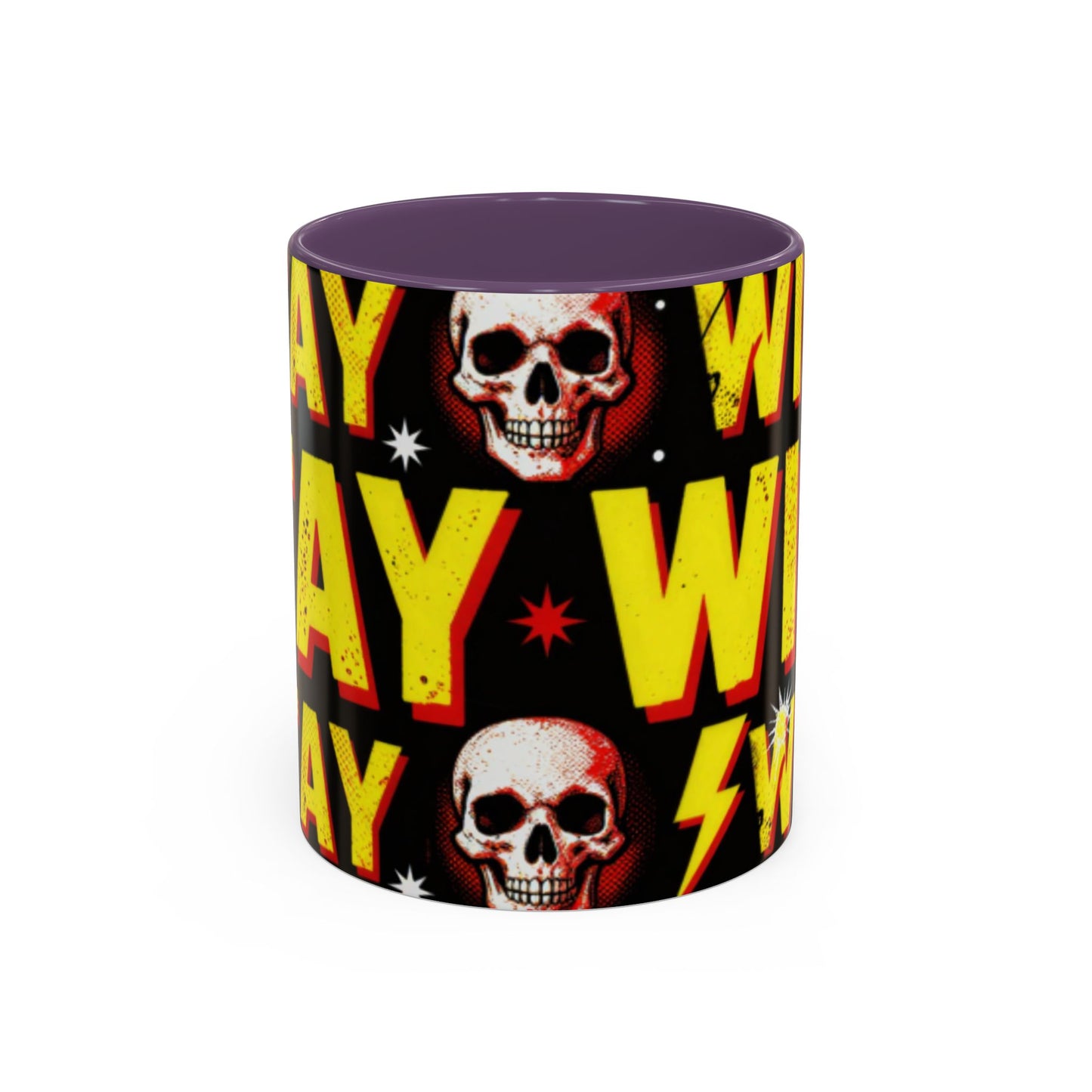 Wild Skull Coffee Mug — Bold Retro "Wild" Design, 11/15oz Accent Ceramic